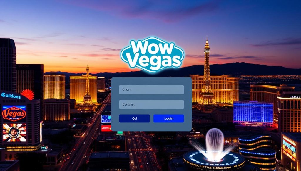wow vegas login