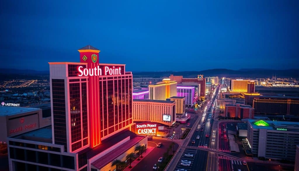 how far is south point casino from the strip