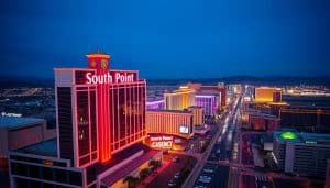 how far is south point casino from the strip