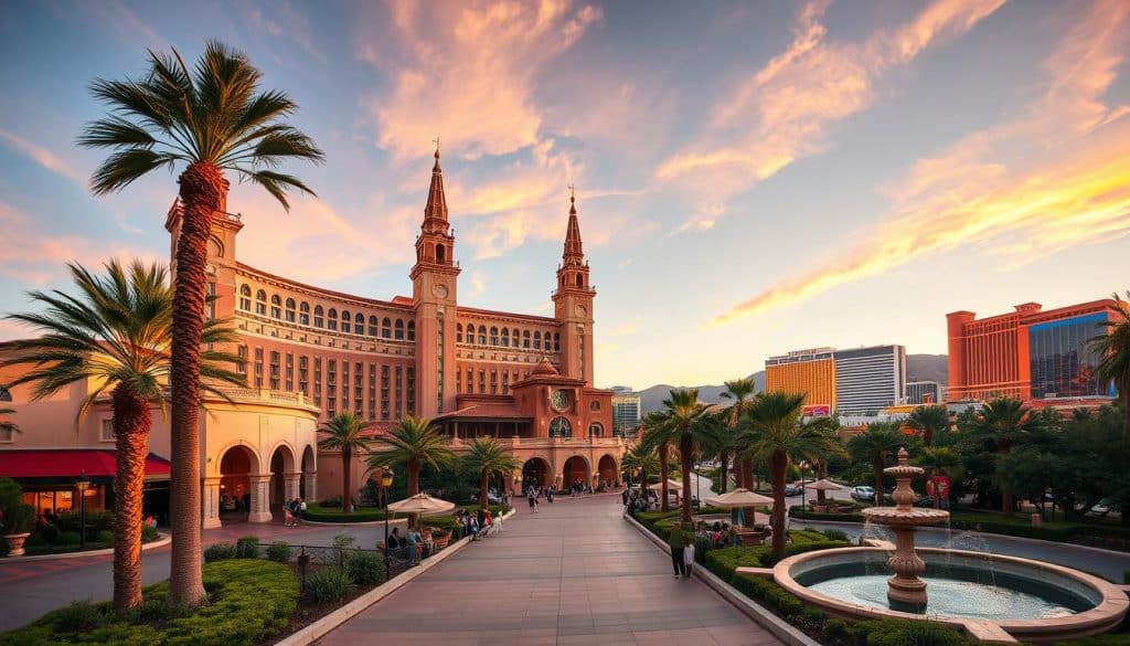 how far is tuscany suites and casino from the strip