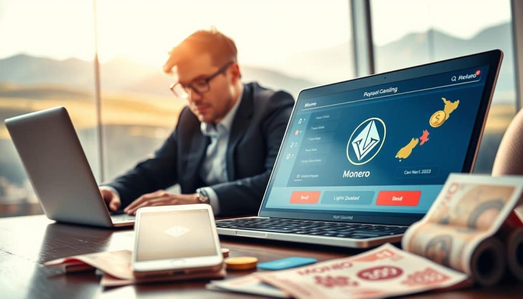 Depositing Monero for gambling