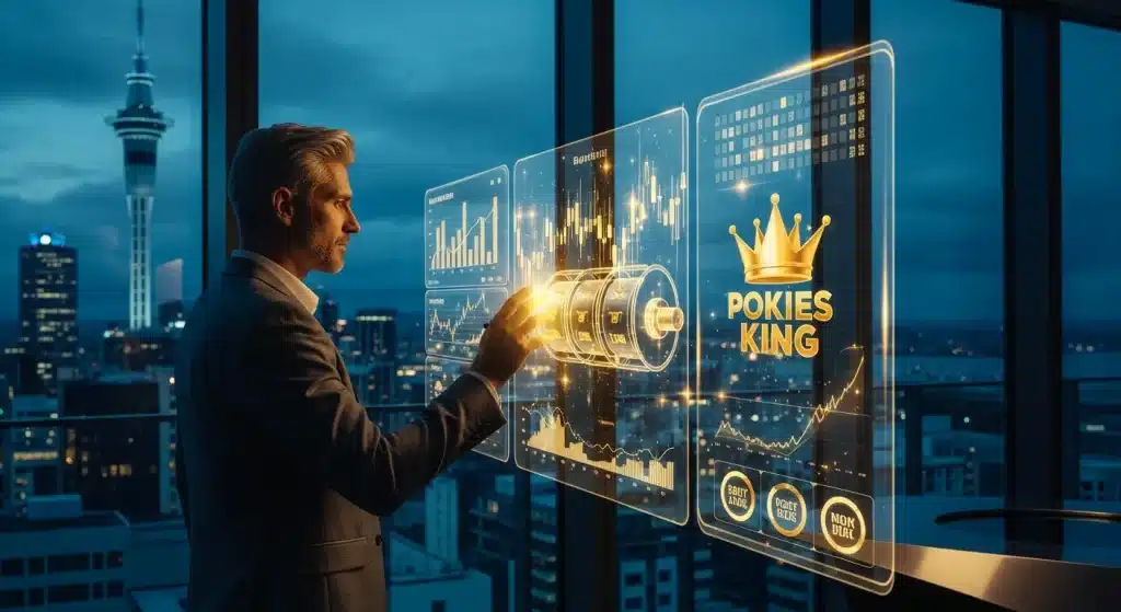 an-investor-analyzing-financial-data-and-digital-slot-machine-metrics-in-a-luxury-auckland-penthouse